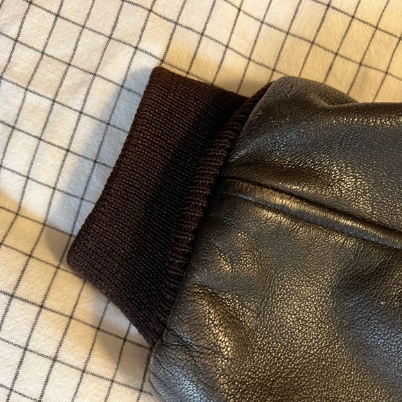 LL Bean Flying Tiger Leather Bomber Jacket Made in USA - Picture 9 of 10